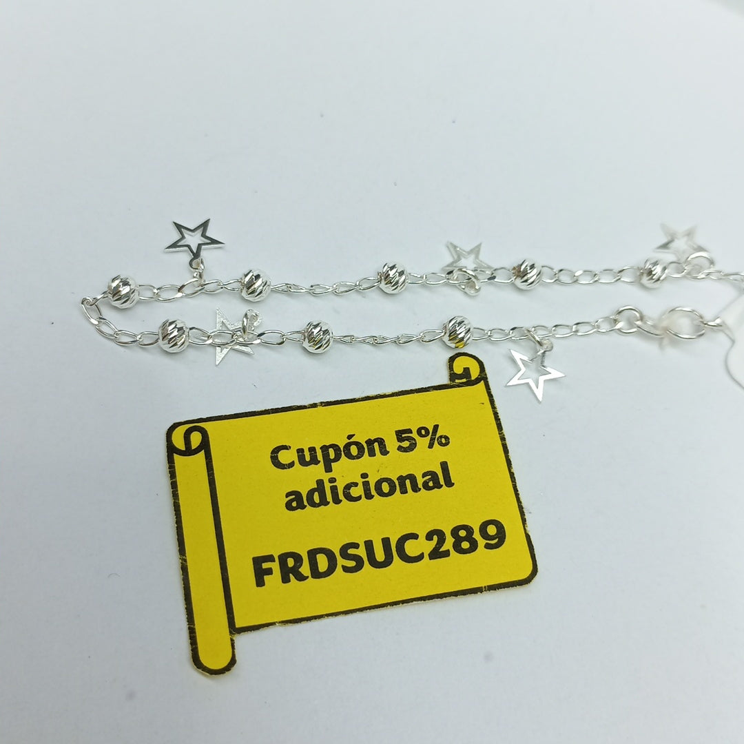 PULSERA TEJIDO ESPECIAL PLATA .925 18 CM 2.6 GR (NUEVO)