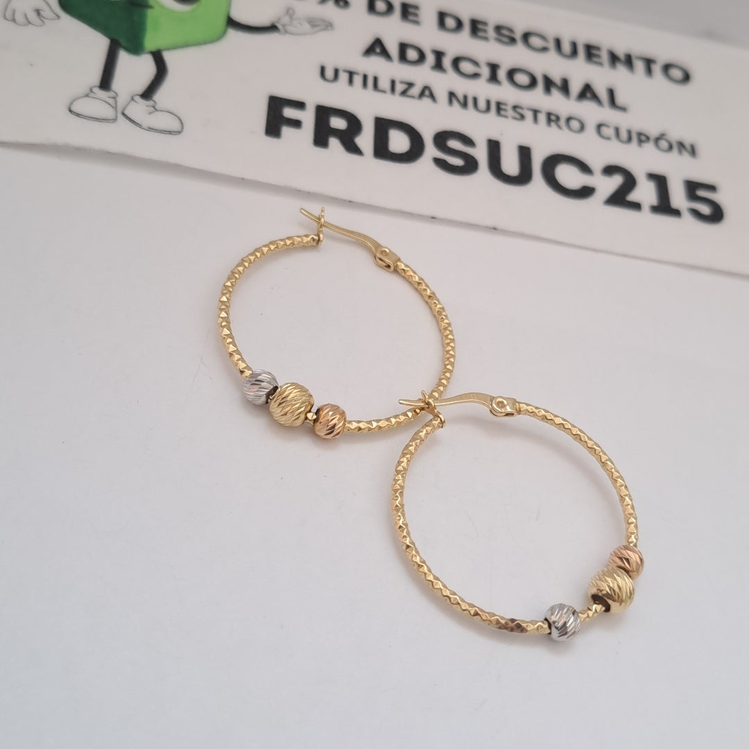 ARRACADAS PAR ORO 14 K 3,20 GRMS (SEMINUEVO)