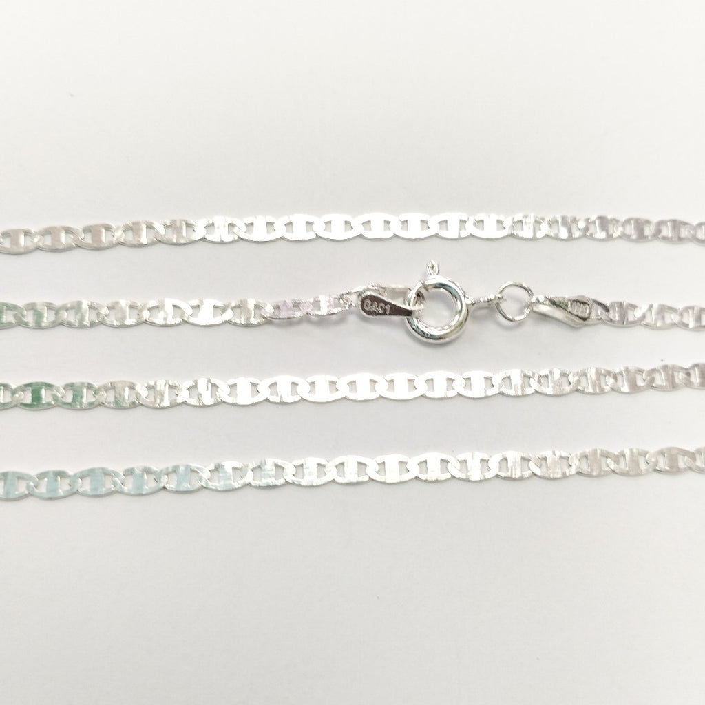 CADENA TEJIDO ESPEJO PLATA .925 55 CM 3.8 GR (NUEVO)