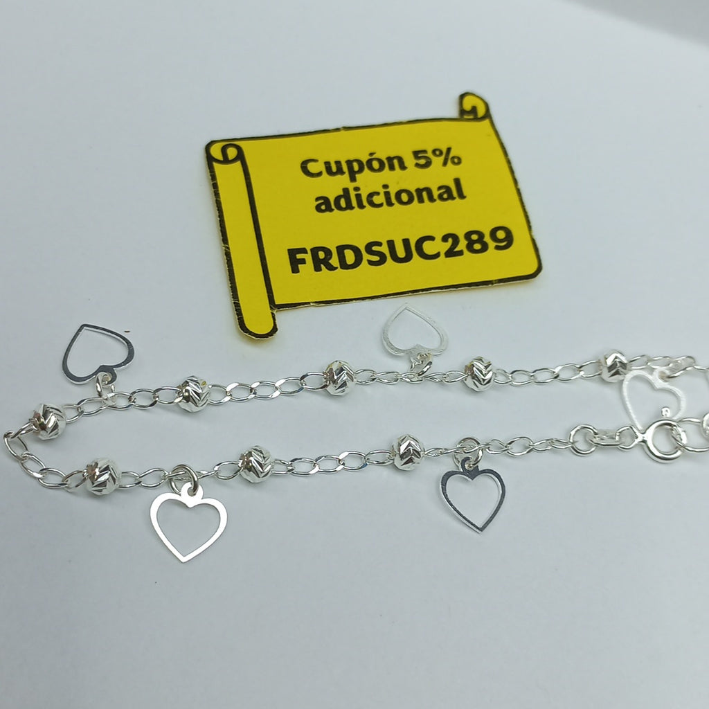 PULSERA TEJIDO ESPECIAL PLATA .925 18 CM 2.7 GR (NUEVO)