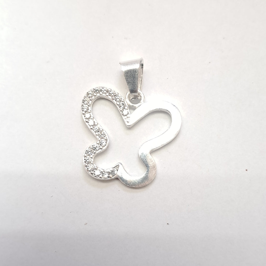 DIJE MARIPOSA C/CIRCONIAS PLATA .925 2.3 GR (NUEVO)