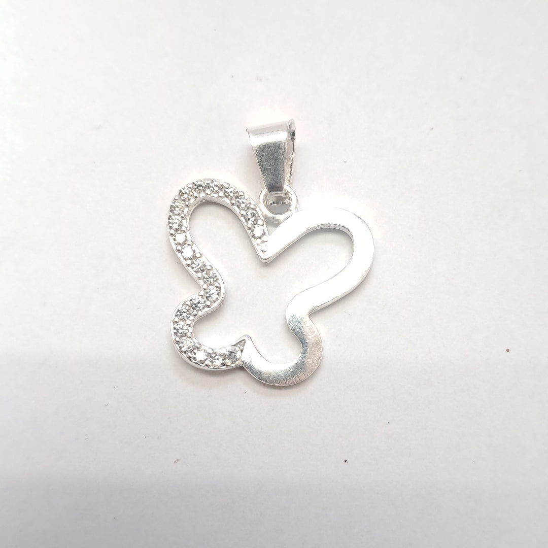 DIJE MARIPOSA C/CIRCONIAS PLATA .925 2.3 GR (NUEVO)