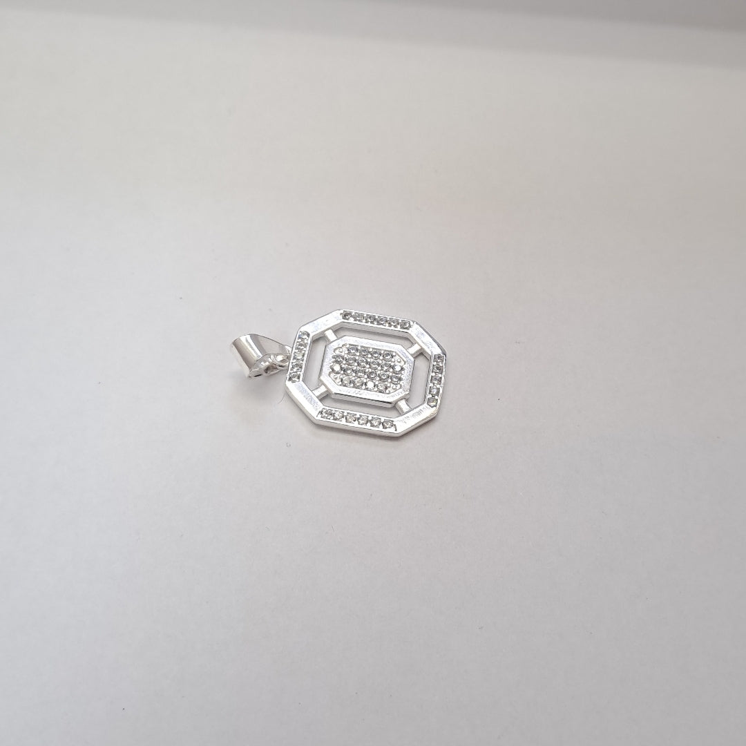DIJE C/CIRCONIAS PLATA .925 3.4 GR (NUEVO)