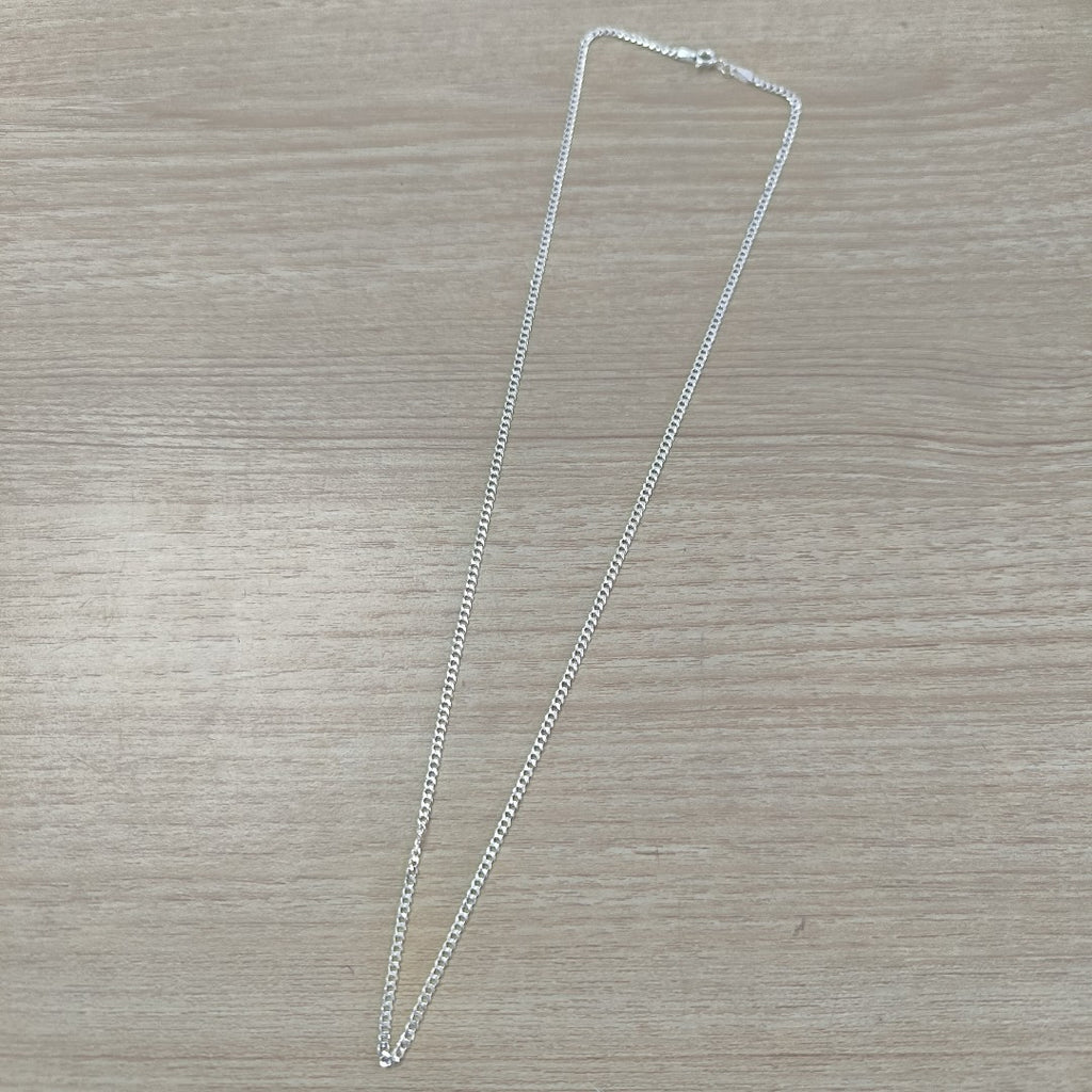 CADENA TEJIDO BARBADO PLATA .925 55 CM 5.3 GR (NUEVO)