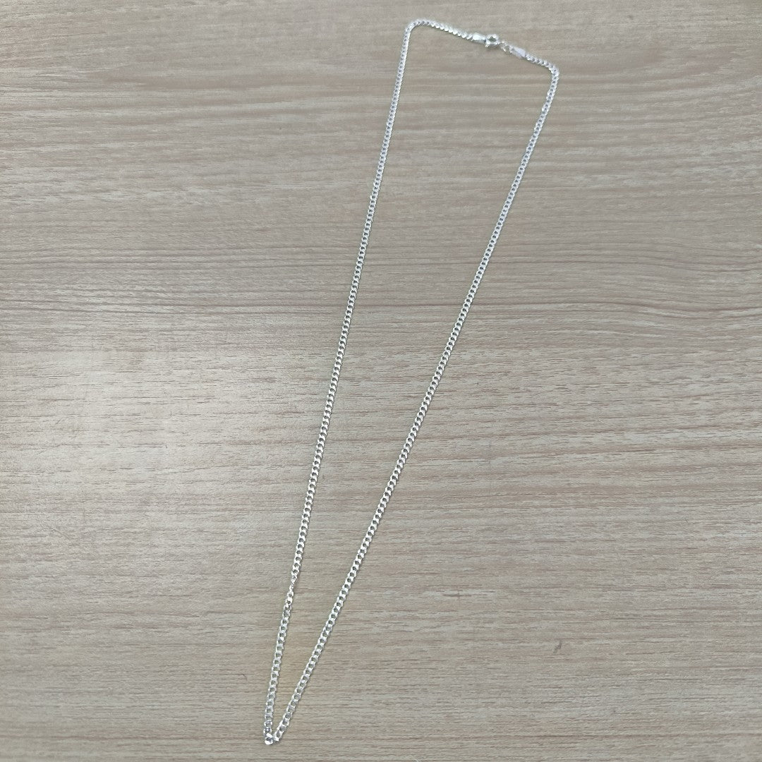 CADENA TEJIDO BARBADO PLATA .925 55 CM 5.3 GR (NUEVO)