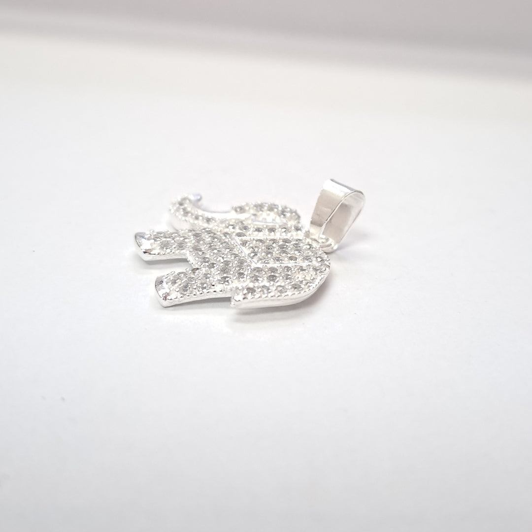 DIJE ELEFANTE C/CIRCONIAS PLATA .925 5.2 GR (NUEVO)