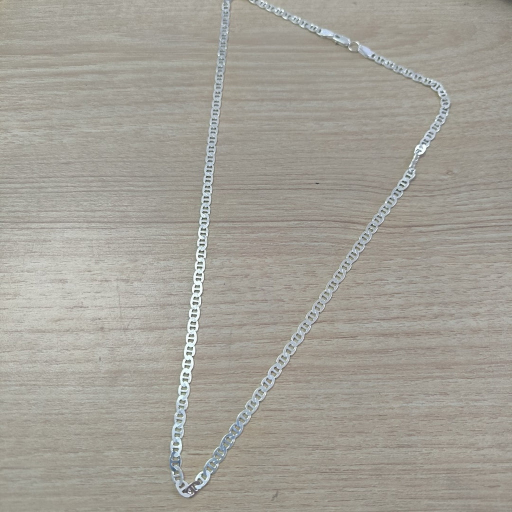 CADENA TEJIDO GUCHI PLATA .925 55 CM 12.7 GR (NUEVO)