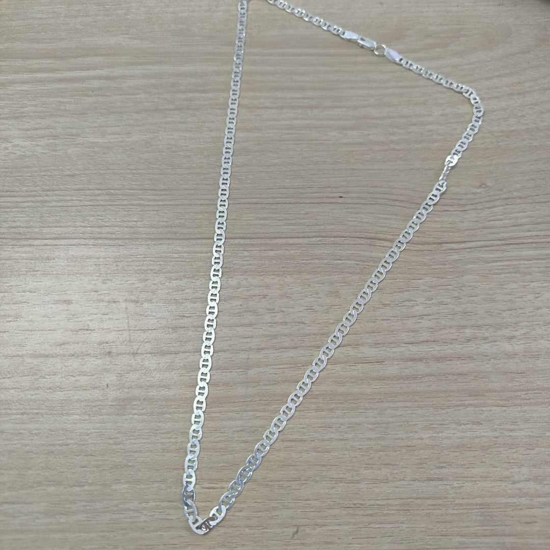 CADENA TEJIDO GUCHI PLATA .925 55 CM 12.7 GR (NUEVO)
