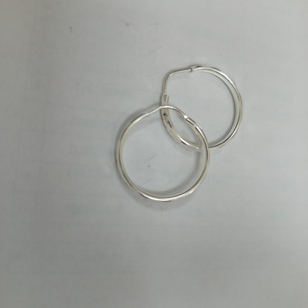 PAR ARRACADAS FACETADA PLATA .925 2.1 GR (NUEVO)