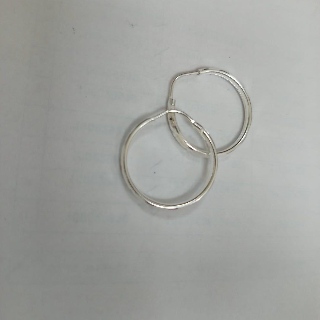 PAR ARRACADAS FACETADA PLATA .925 2.1 GR (NUEVO)