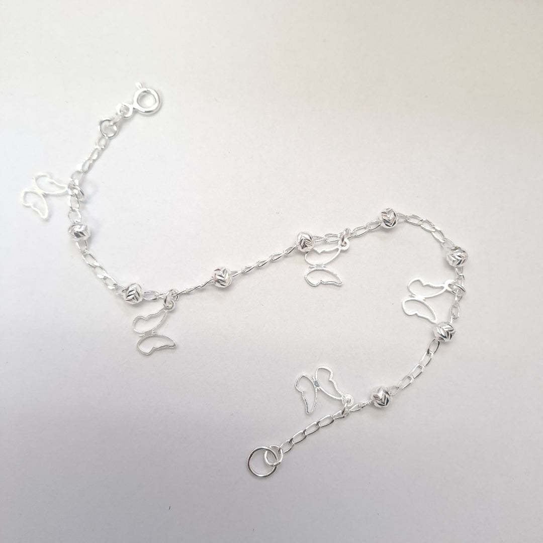 PULSERA TEJIDO ESPECIAL PLATA .925 18 CM 2.8 GR (NUEVO)