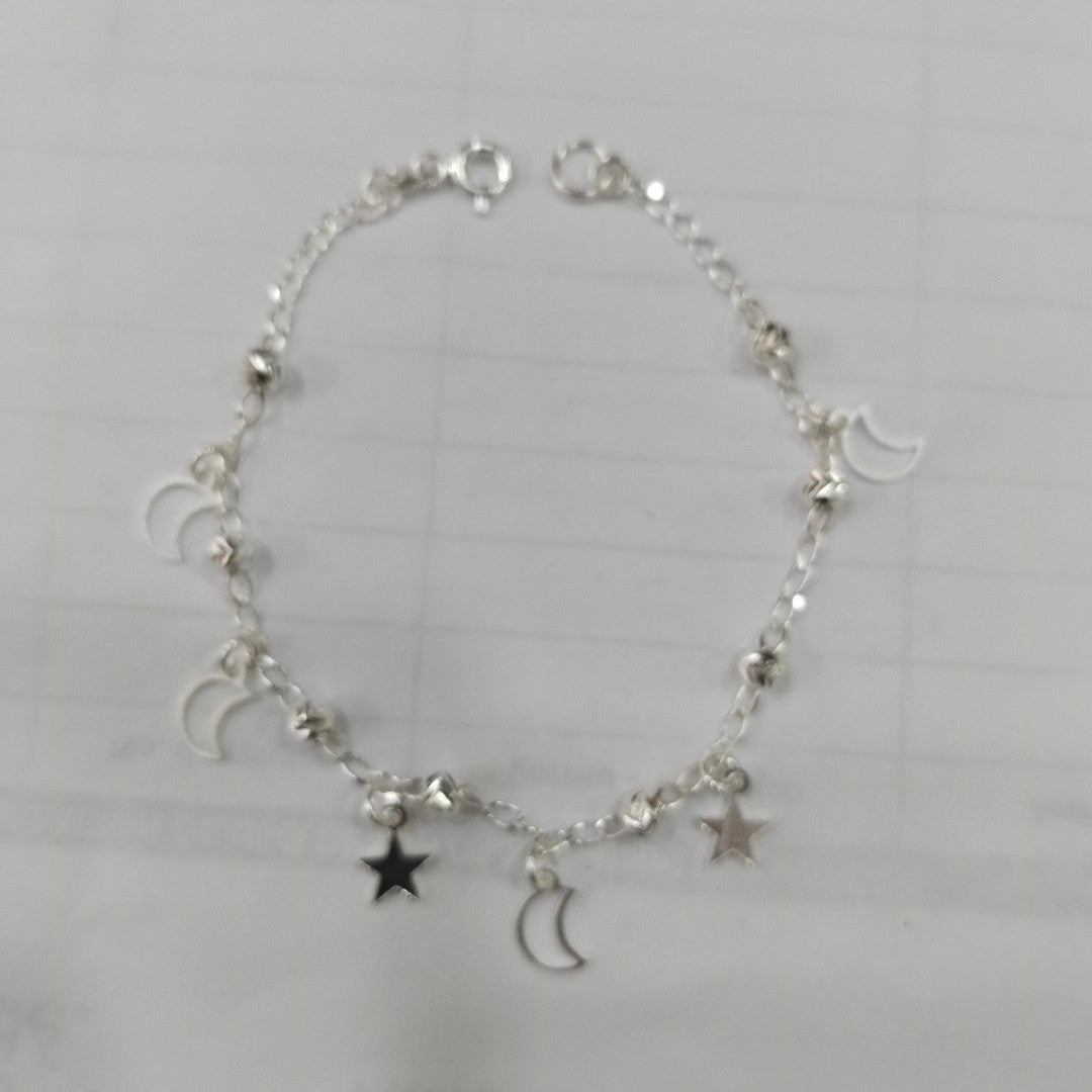 PULSERA TEJIDO TEJIDO ESPECIAL PLATA .925 18 CM 2.8 GR (NUEVO)