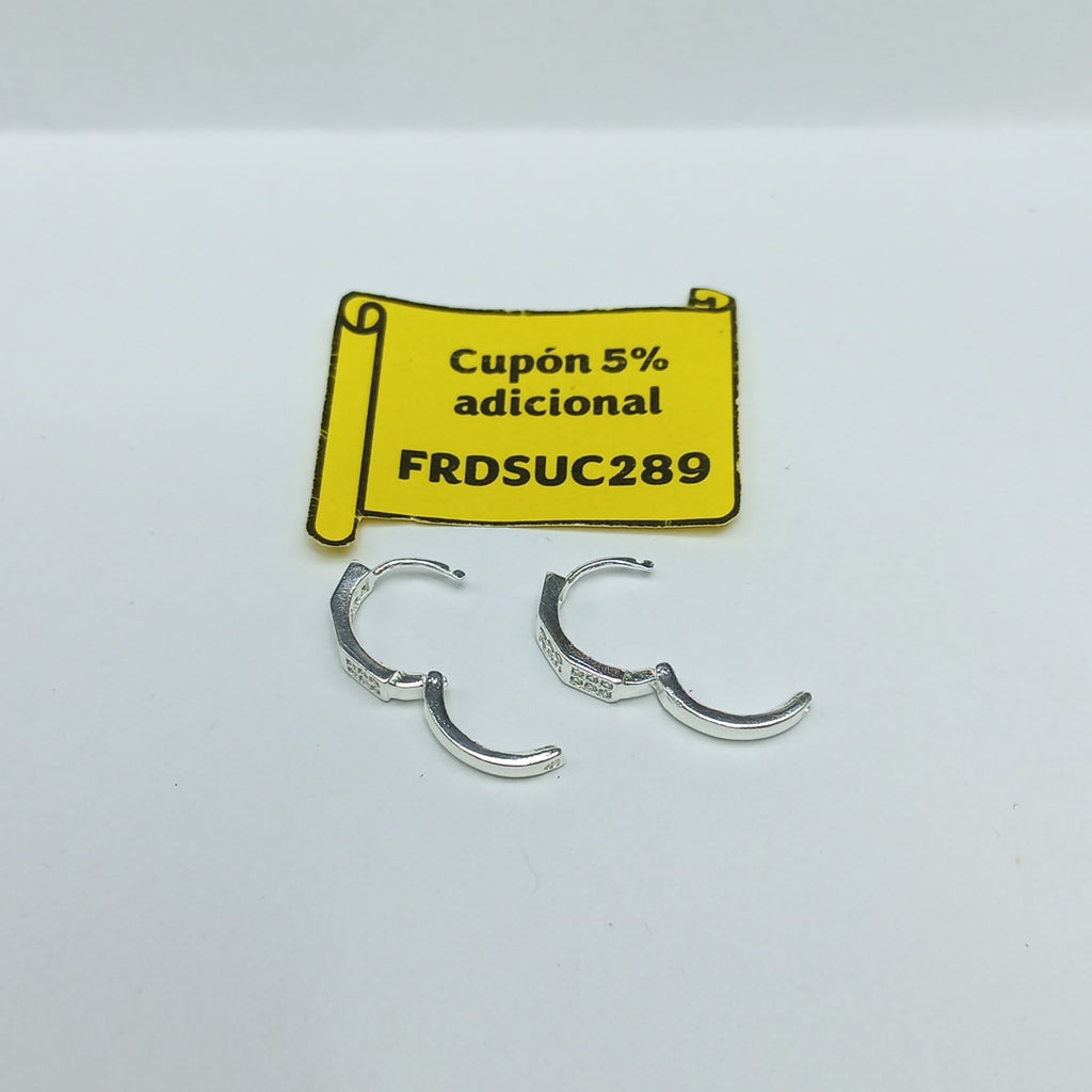 ARRACADAS C/CIRCONIAS PLATA .925 2.5 GR (NUEVO)