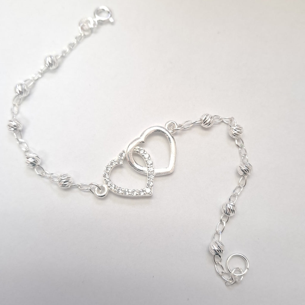 PULSERA TEJIDO TEJIDO ESPECIAL PLATA .925 18 CM 4.1 GR (NUEVO)