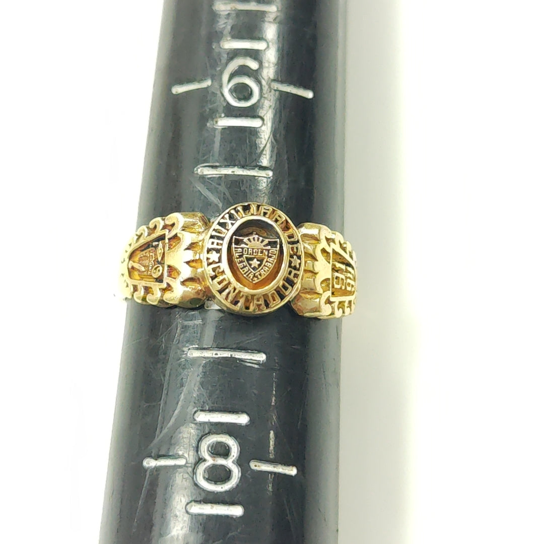 ANILLO DE GRADUACIÓN ORO 10 K 4.4 GRMS (SEMINUEVO)