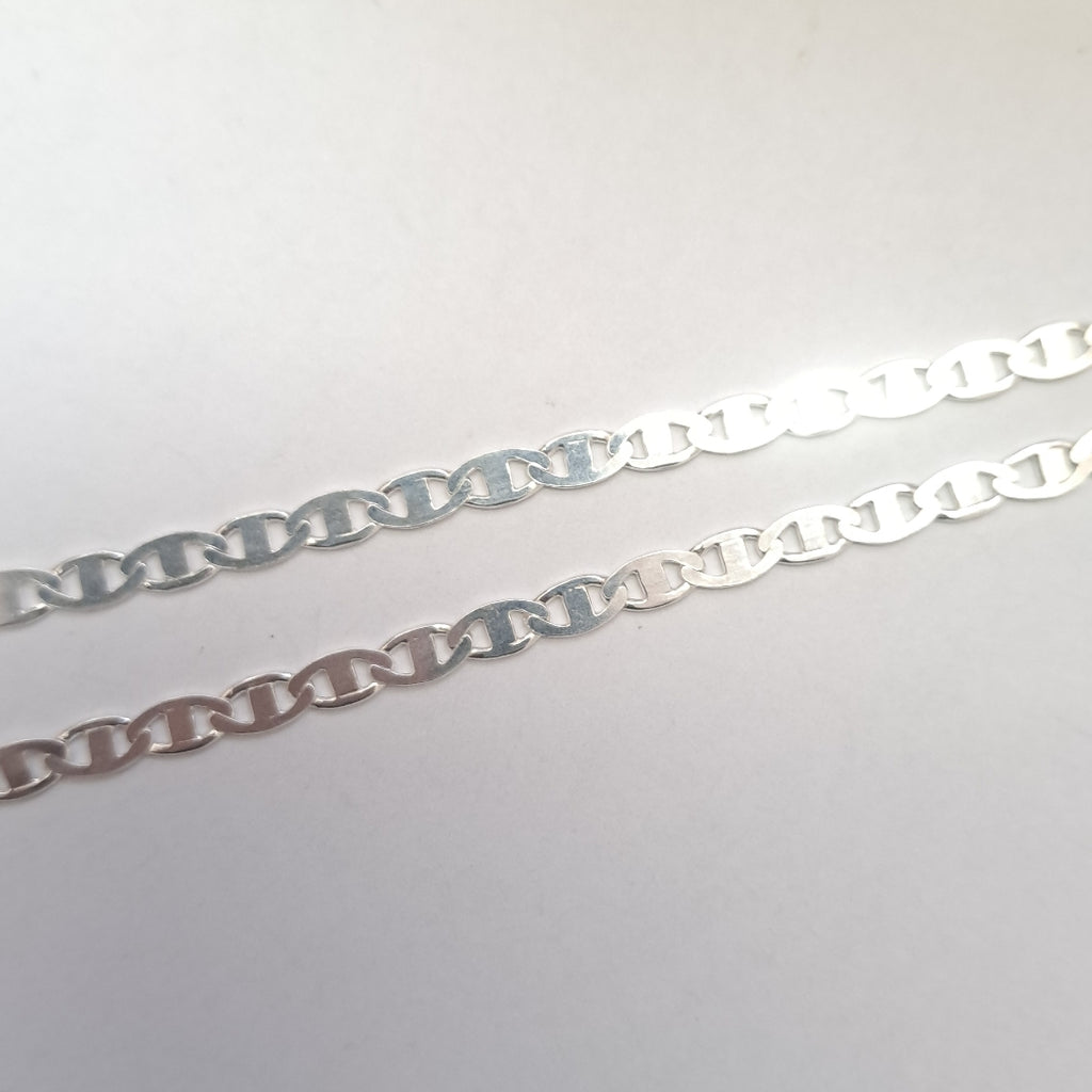 CADENA TEJIDO GUCHI PLATA .925 55 CM 8.3 GR (NUEVO)