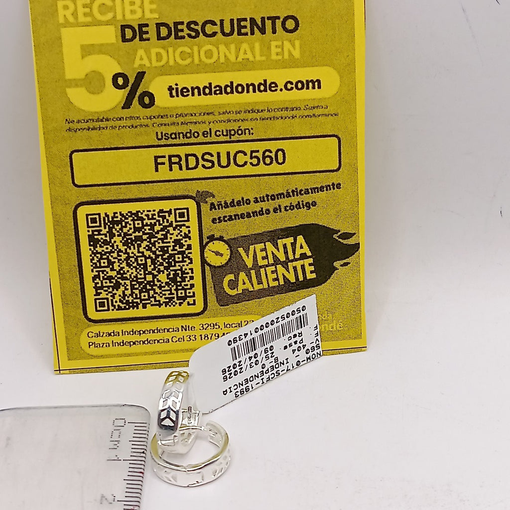 ARRACADAS PLATA .925 2.4 GR (NUEVO)
