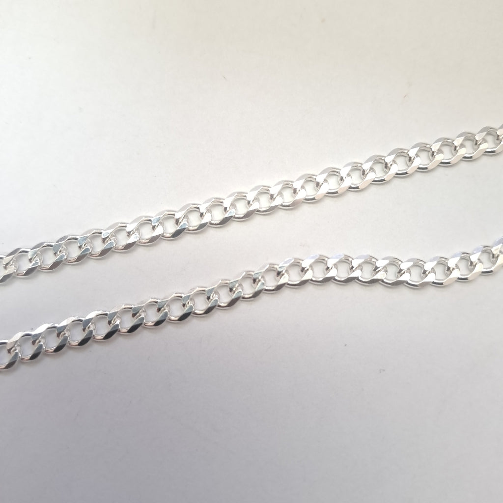 CADENA TEJIDO BARBADO PLATA .925 55 CM 12.8 GR (NUEVO)