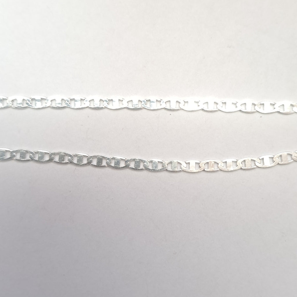 CADENA TEJIDO ESPEJO PLATA .925 55 CM 4 GR (NUEVO)