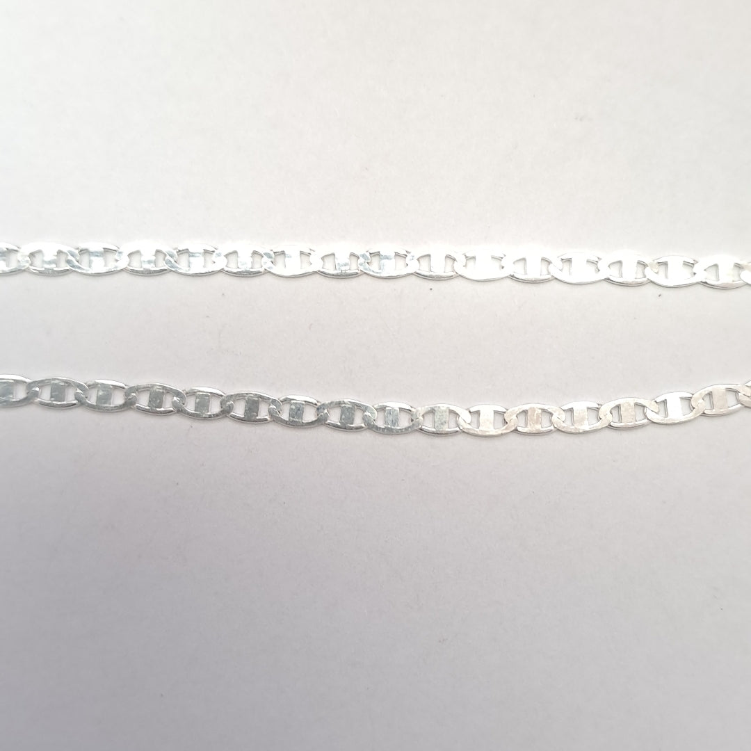 CADENA TEJIDO ESPEJO PLATA .925 55 CM 4 GR (NUEVO)