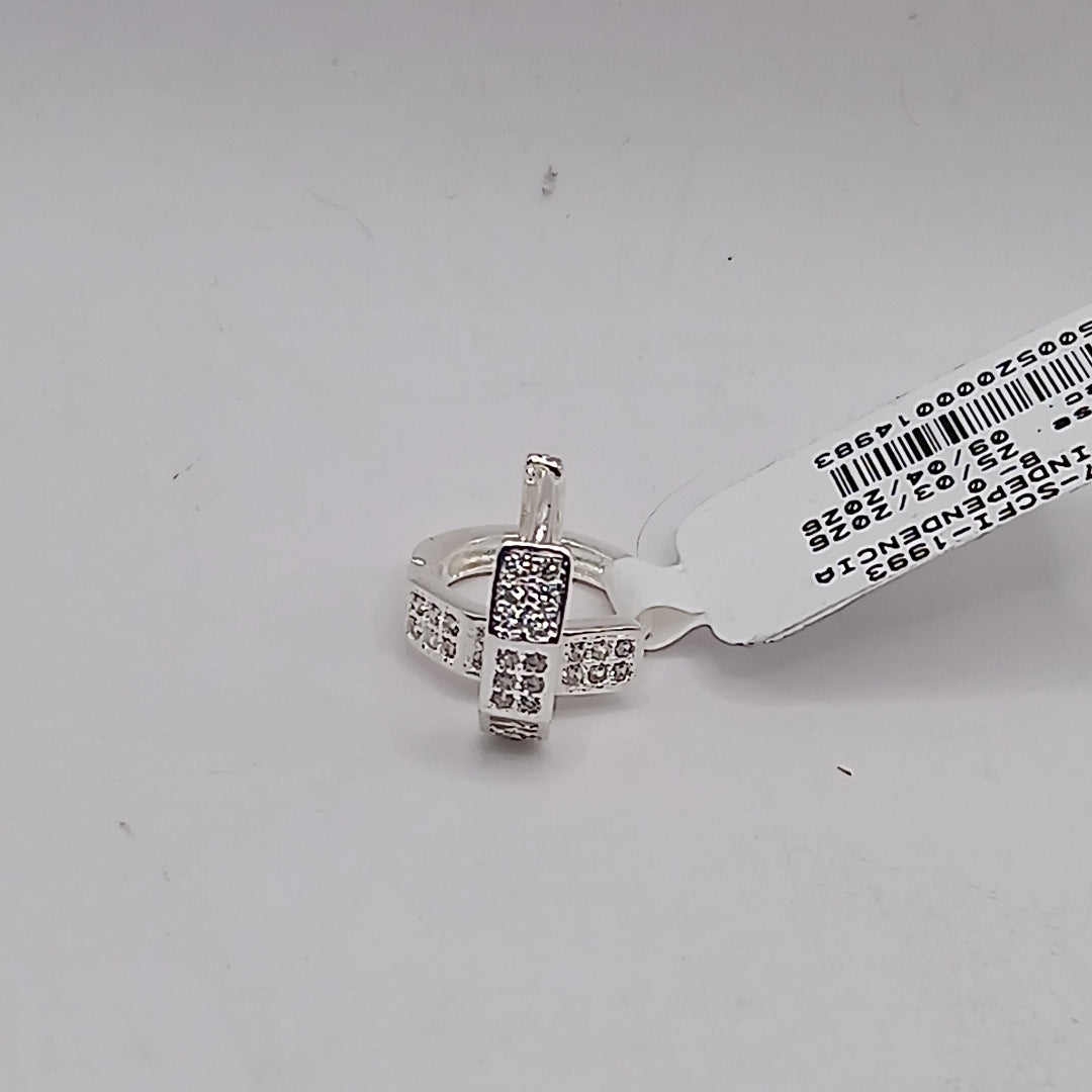 ARRACADAS C/CIRCONIAS PLATA .925 2.5 GR (NUEVO)