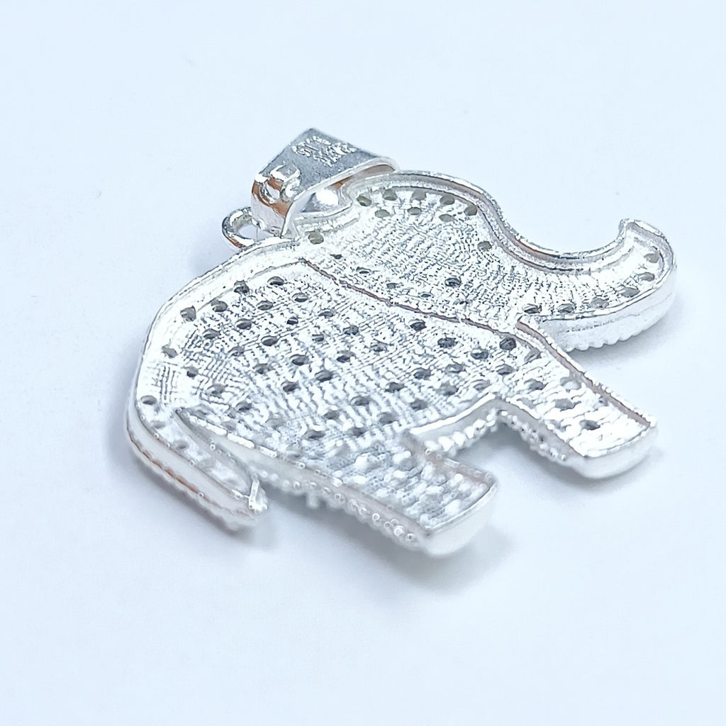 DIJE ELEFANTE C/CIRCONIAS PLATA .925 4.9 GR (NUEVO)