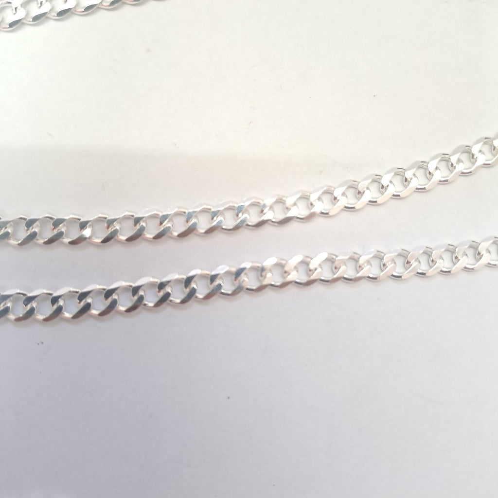 CADENA TEJIDO BARBADO PLATA .925 60 CM 13.7 GR (NUEVO)