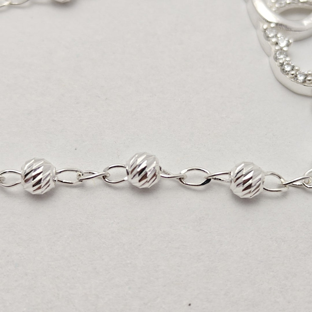 PULSERA TEJIDO TEJIDO ESPECIAL PLATA .925 18 CM 4 GR (NUEVO)
