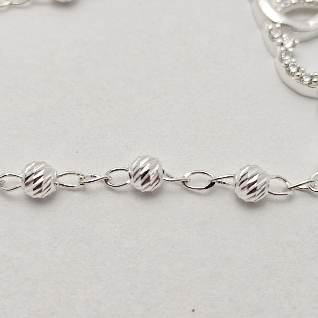 PULSERA TEJIDO TEJIDO ESPECIAL PLATA .925 18 CM 4 GR (NUEVO)