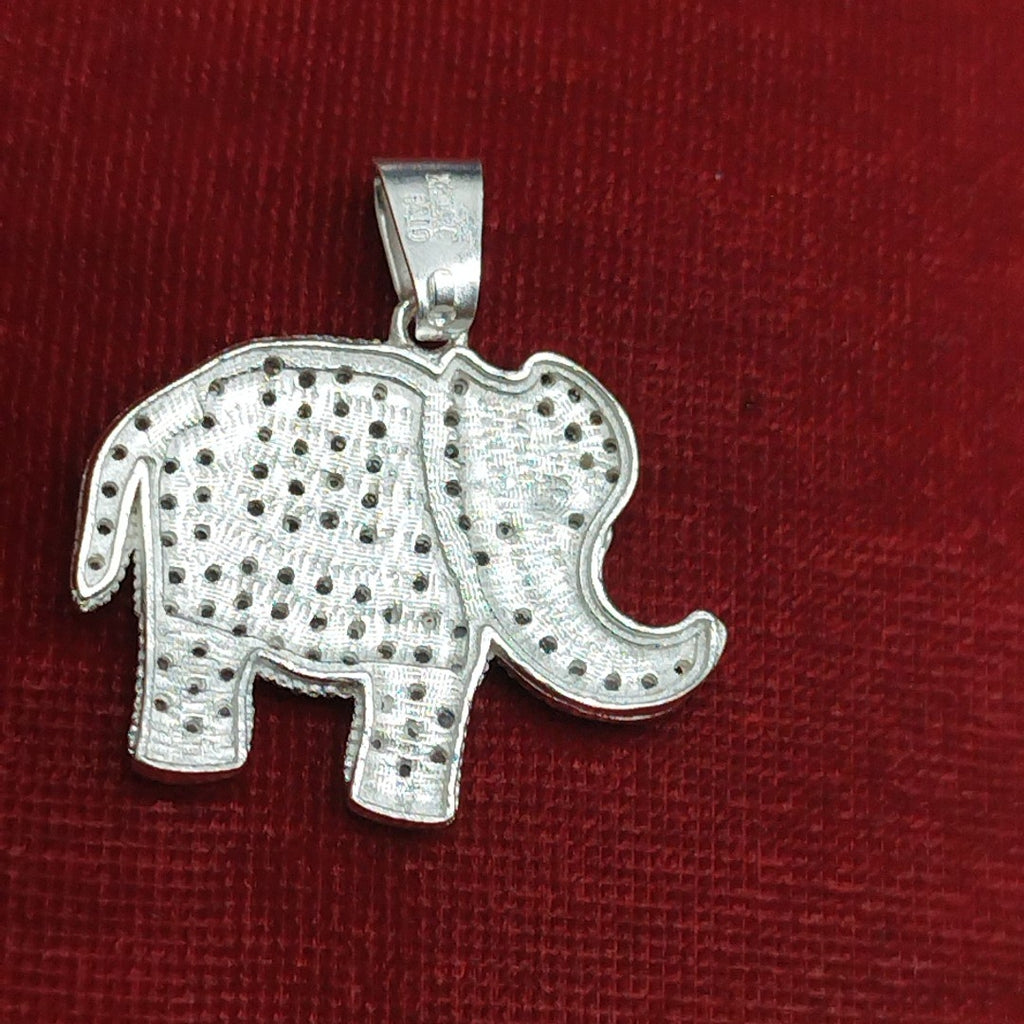 DIJE ELEFANTE C/CIRCONIAS PLATA .925 5.3 GR (NUEVO)