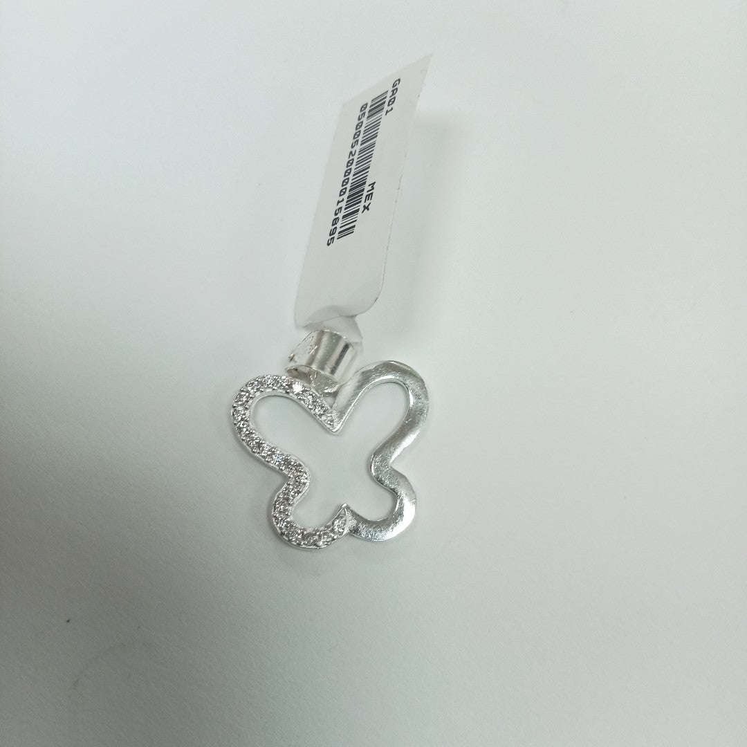 DIJE MARIPOSA C/CIRCONIAS PLATA .925 2.3 GR (NUEVO)