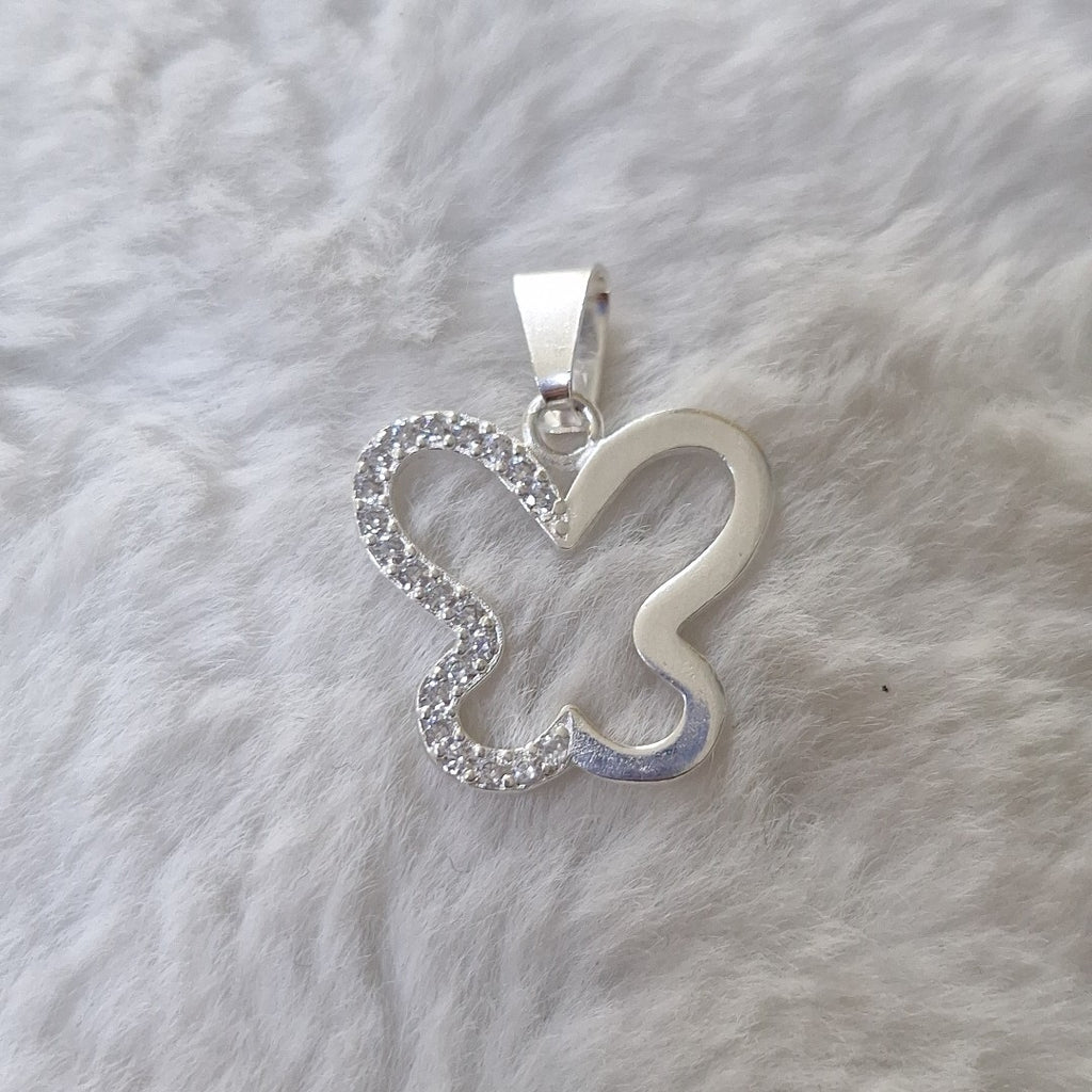 DIJE MARIPOSA C/CIRCONIAS PLATA .925 2.3 GR (NUEVO)
