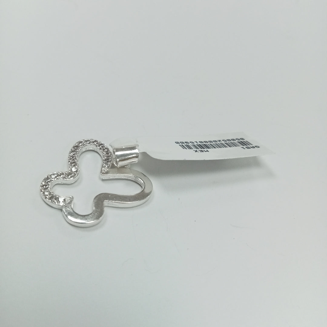 DIJE MARIPOSA C/CIRCONIAS PLATA .925 2.4 GR (NUEVO)