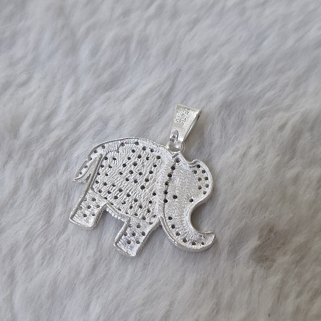 DIJE ELEFANTE C/CIRCONIAS PLATA .925 5.3 GR (NUEVO)