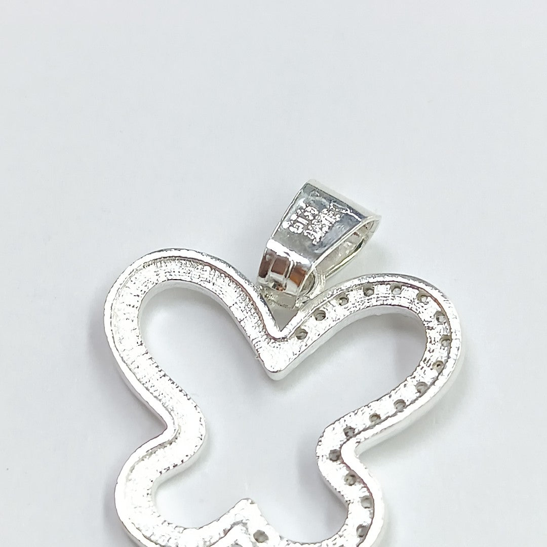 DIJE MARIPOSA C/CIRCONIAS PLATA .925 2.3 GR (NUEVO)