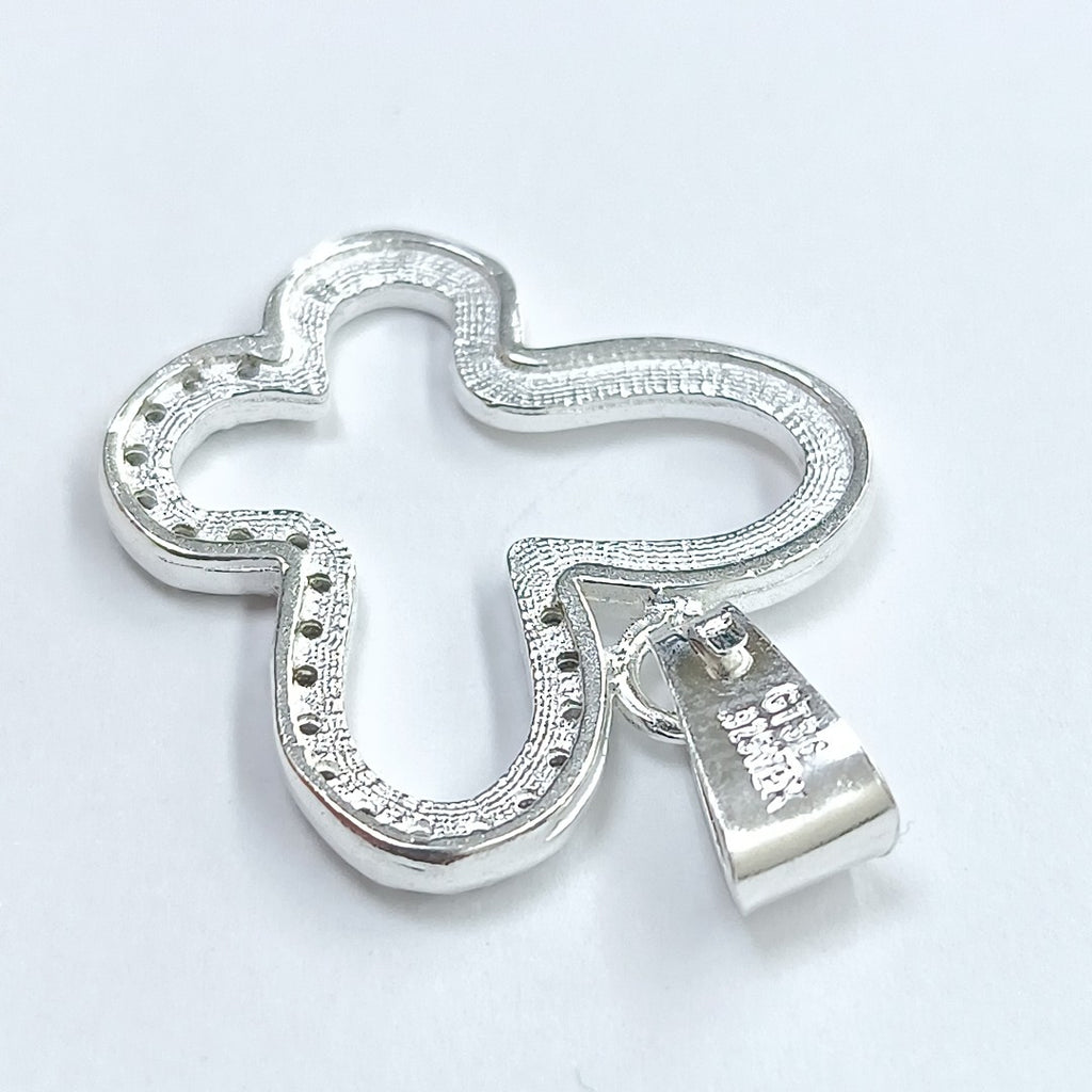 DIJE MARIPOSA C/CIRCONIAS PLATA .925 2.4 GR (NUEVO)
