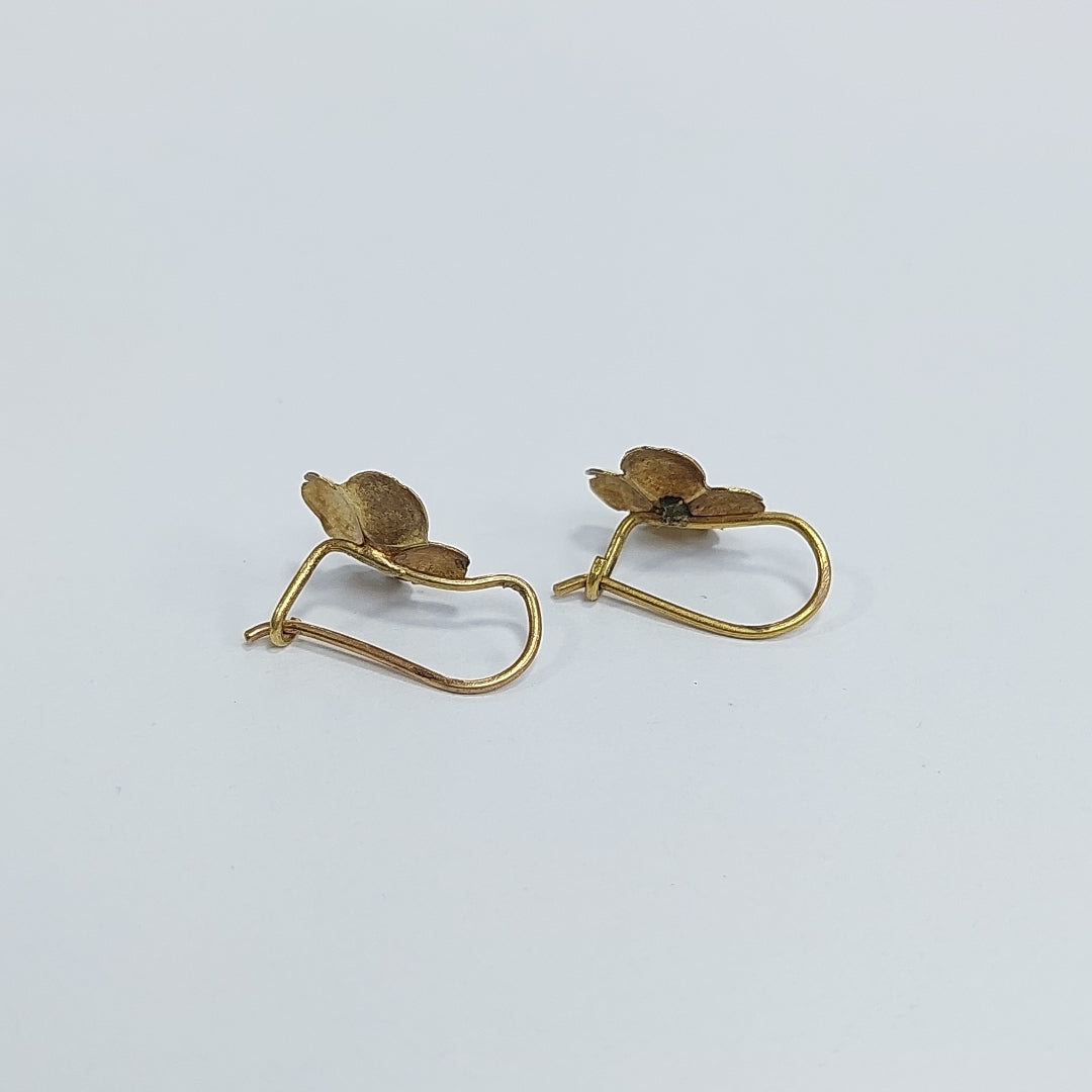 ARETES PAR ORO 8 K 1.1 GRMS (SEMINUEVO)