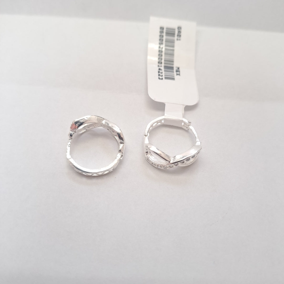 HUGGIES INFINITO CIRCONIAS PLATA .925 2.4 GR (NUEVO)