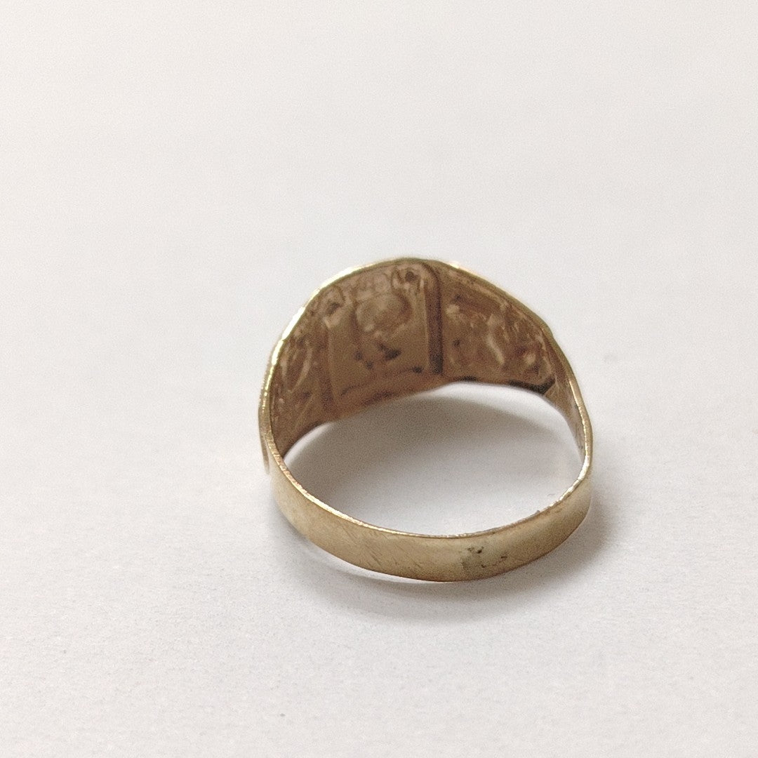 ANILLO DE GRADUACIÓN ORO 10 K 1,10 GRMS (SEMINUEVO)