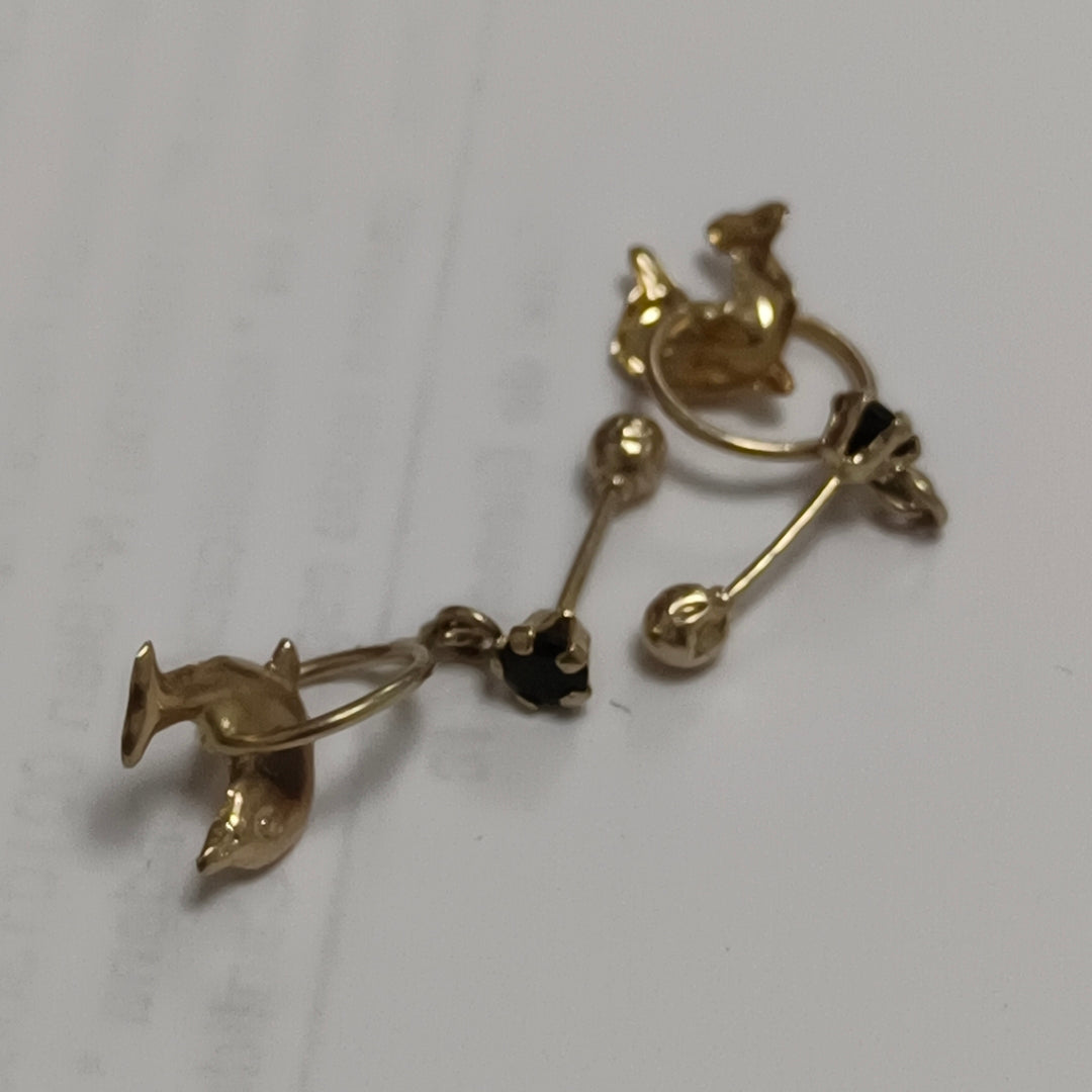ARETES PAR ORO 14 K 0,70 GRMS (SEMINUEVO)