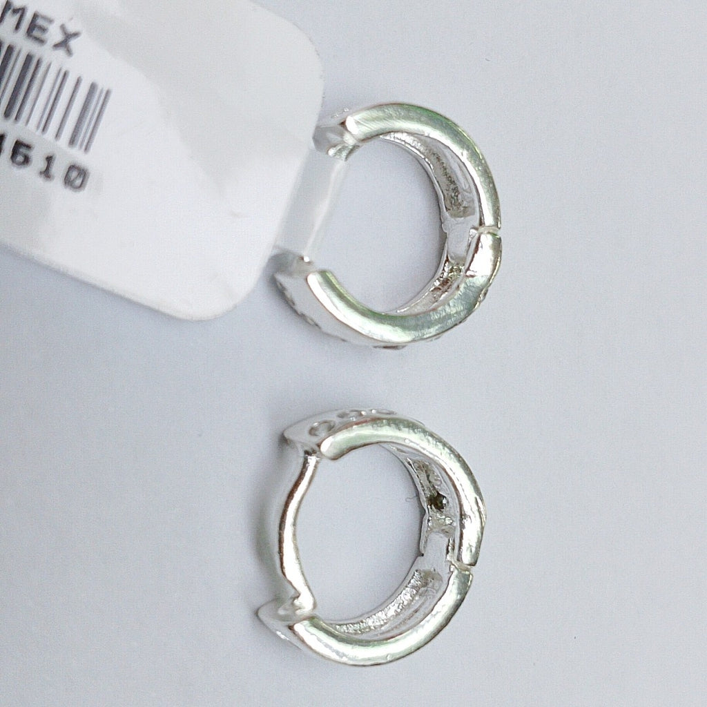 ARRACADAS C/CIRCONIAS PLATA .925 2.1 GR (NUEVO)