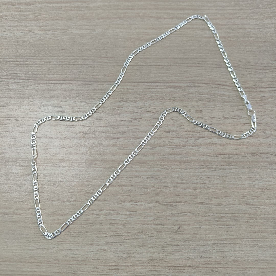 CADENA TEJIDO MARINERO PLATA .925 55 CM 7.9 GR (NUEVO)