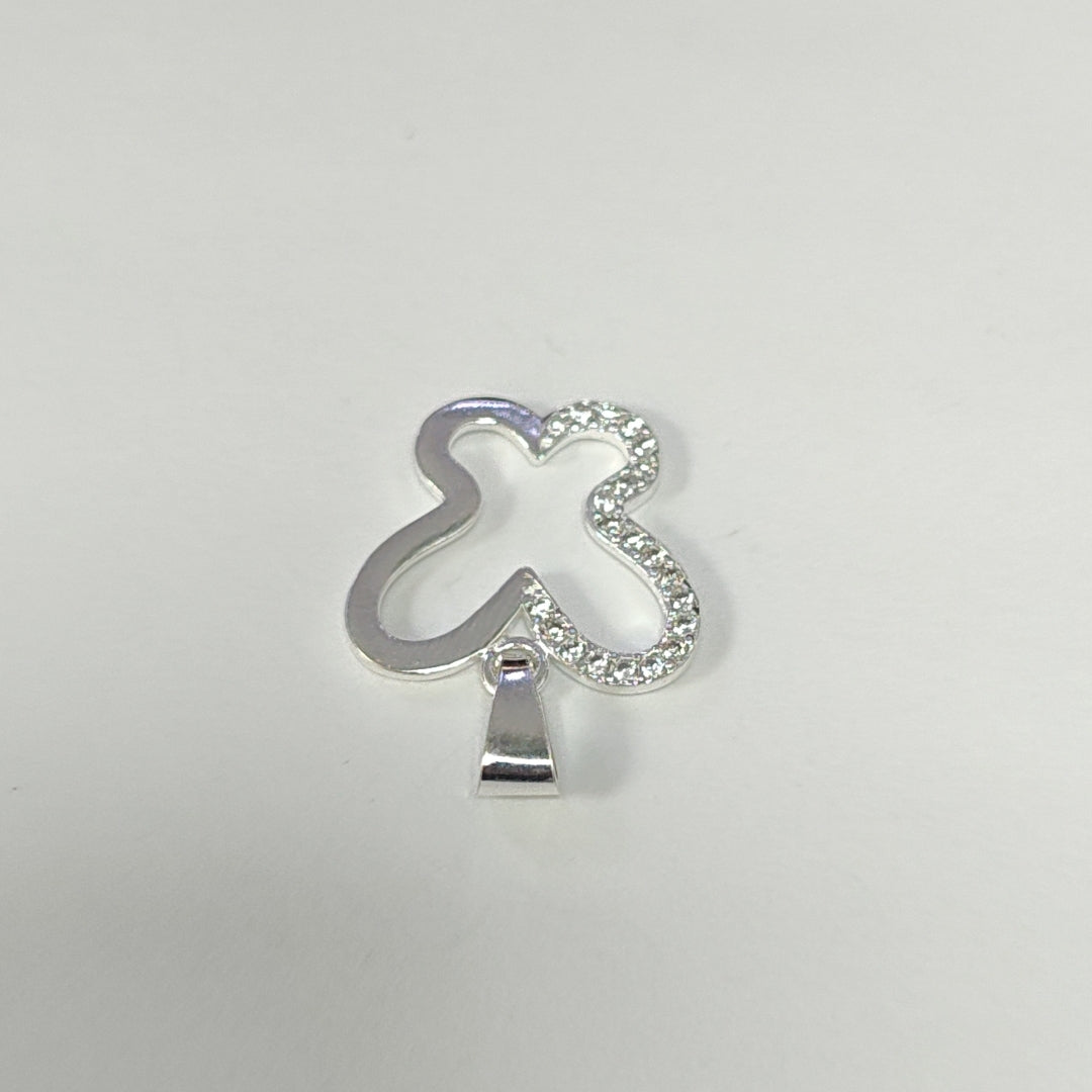 DIJE MARIPOSA C/CIRCONIAS PLATA .925 2.3 GR (NUEVO)