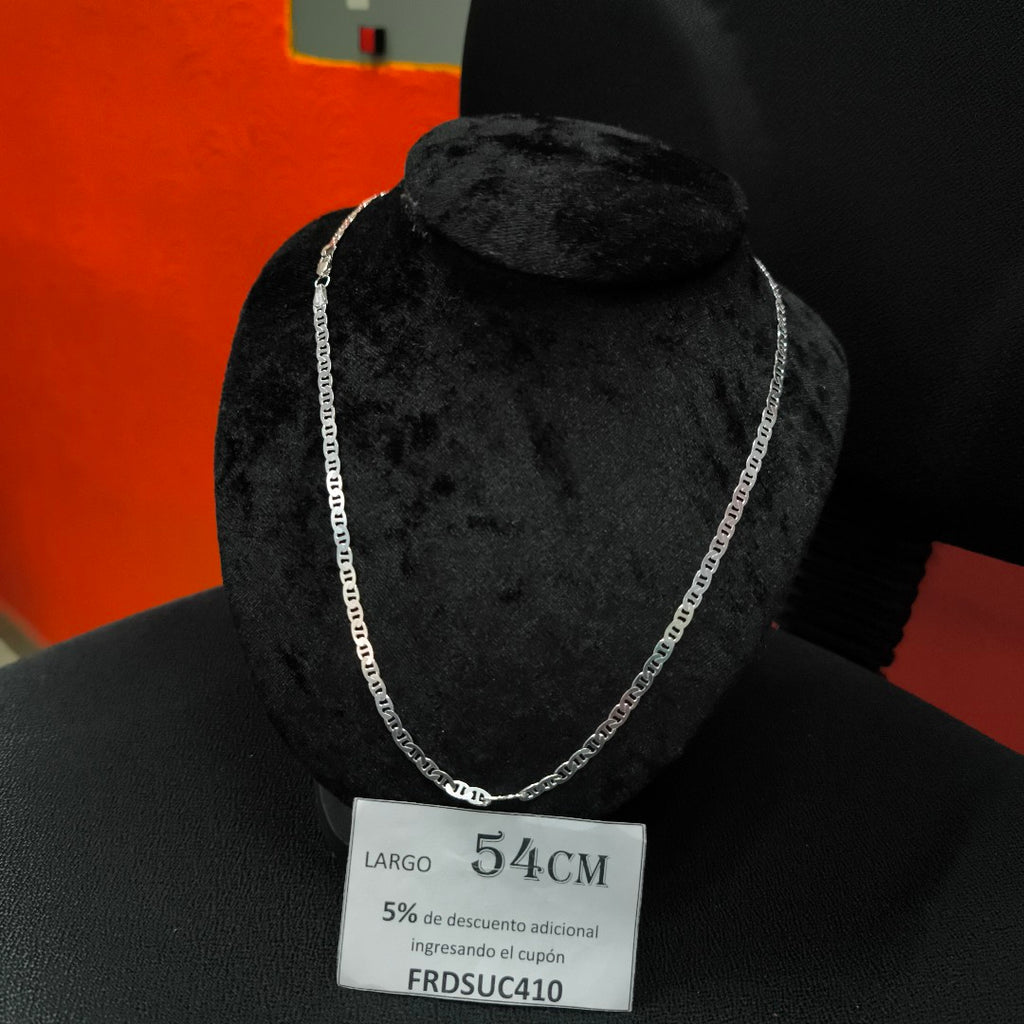 CADENA TEJIDO GUCHI PLATA .925 55 CM 12.9 GR (NUEVO)