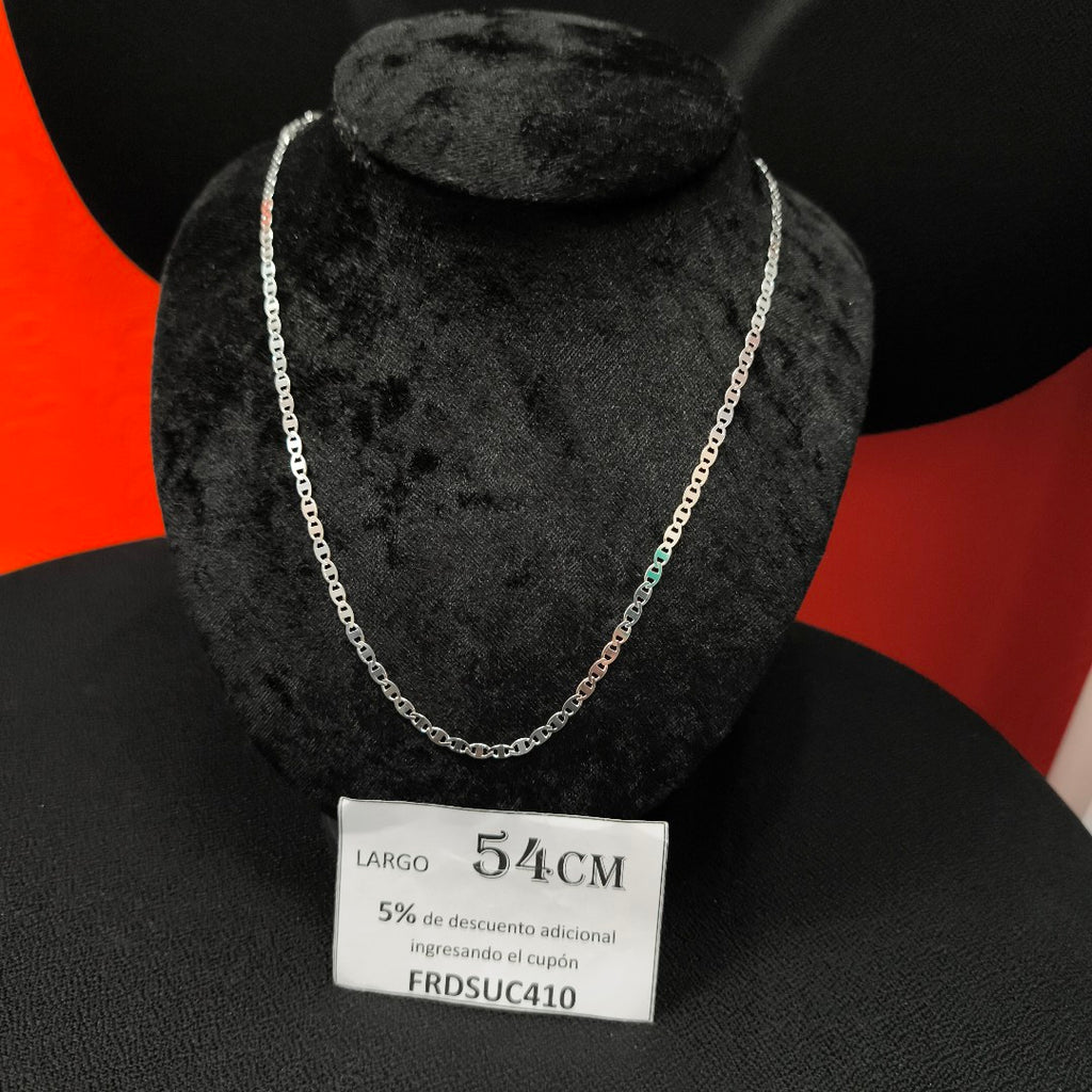 CADENA TEJIDO GUCHI PLATA .925 60 CM 9.1 GR (NUEVO)