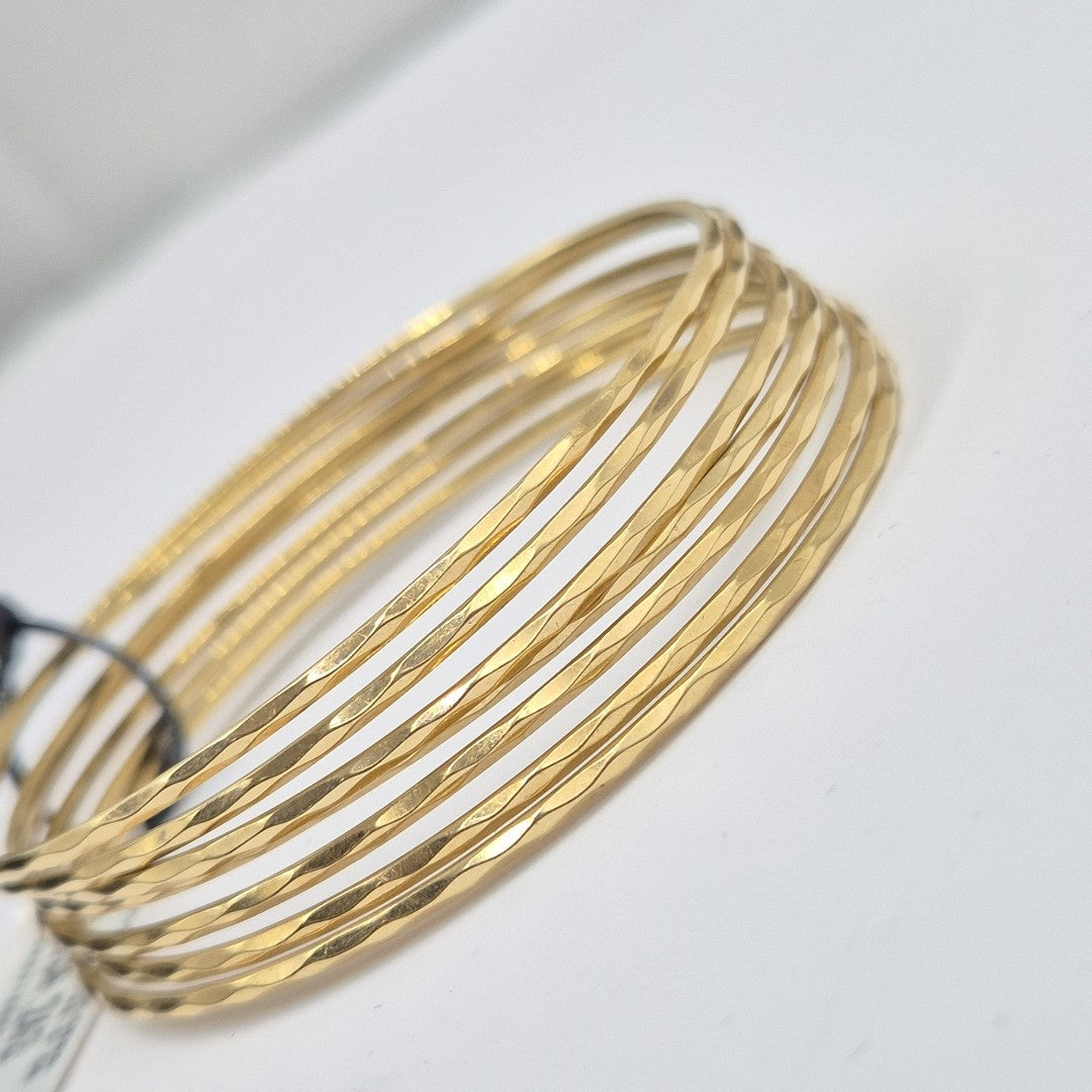 SEMANARIO DE PULSERAS ORO 14 K 22.5 GRMS (SEMINUEVO)