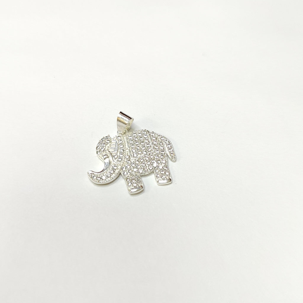 DIJE ELEFANTE C/CIRCONIAS PLATA .925 5.1 GR (NUEVO)
