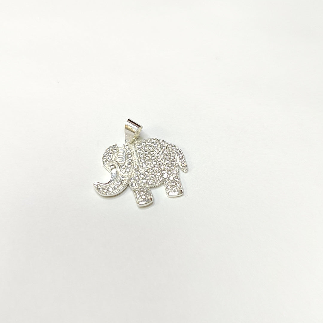 DIJE ELEFANTE C/CIRCONIAS PLATA .925 5.1 GR (NUEVO)