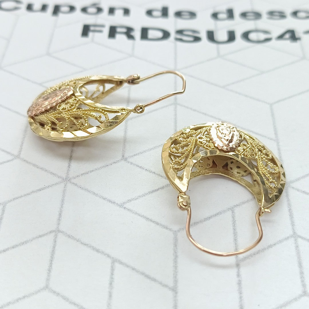 ARETES PAR ORO 10 K 7.3 GRMS (SEMINUEVO)