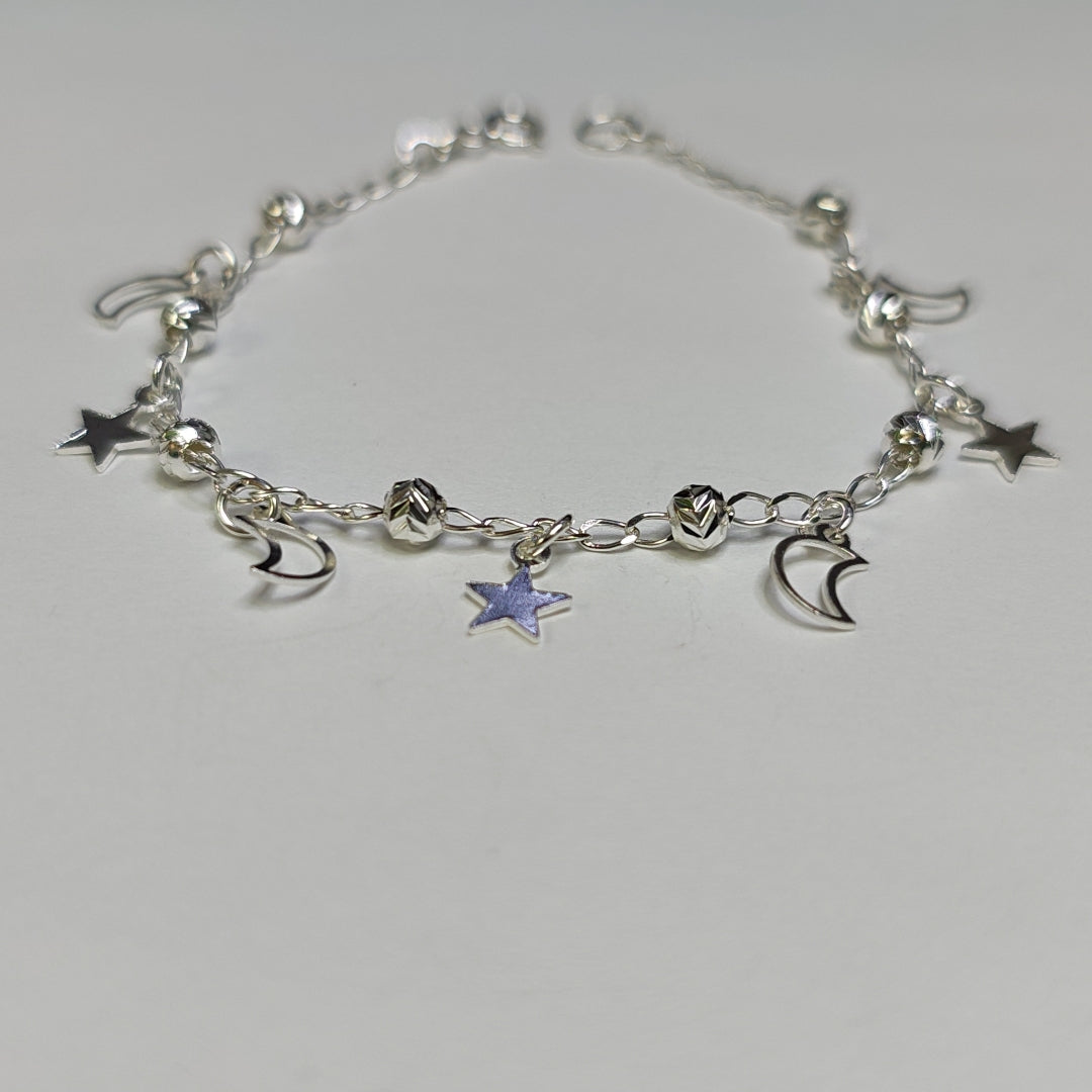 PULSERA TEJIDO TEJIDO ESPECIAL PLATA .925 18 CM 3.1 GR (NUEVO)